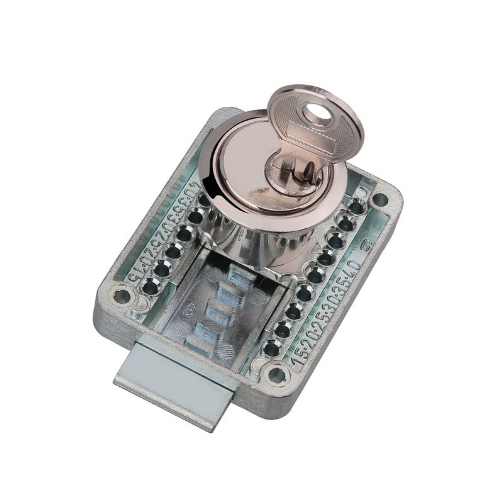 Cerradura de muebles ajustable de 22x21mm