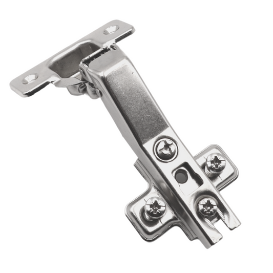 Bisagra de +45º, placa de montaje H2 con tornillos EURO, puertas anguladas – Furnica