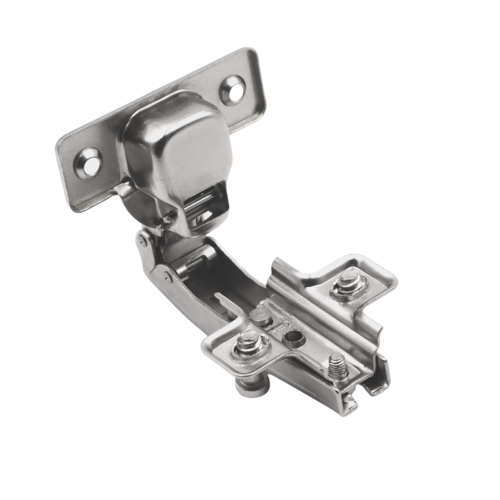 Bisagra, placa de montaje H2 con tornillos EURO, puertas paralelas (2) – Furnica