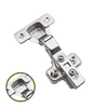 Bisagra de cierre suave, placa de montaje H0 con tornillos EURO, puertas gemelas