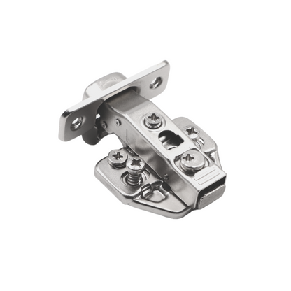Bisagra de cierre suave en 3D, placa de montaje H0 con tornillos EURO, puertas con solapamiento (4) – Furnica