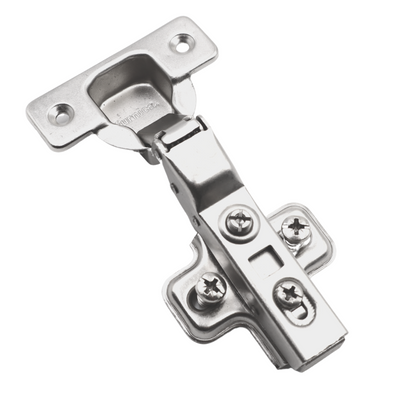 Bisagra de cierre suave, placa de montaje H0 con tornillos EURO, puertas gemelas – Furnica