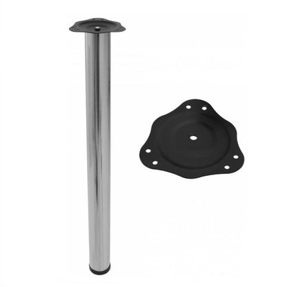 Pata de mueble ajustable de 710 mm - níquel cepillado – Furnica