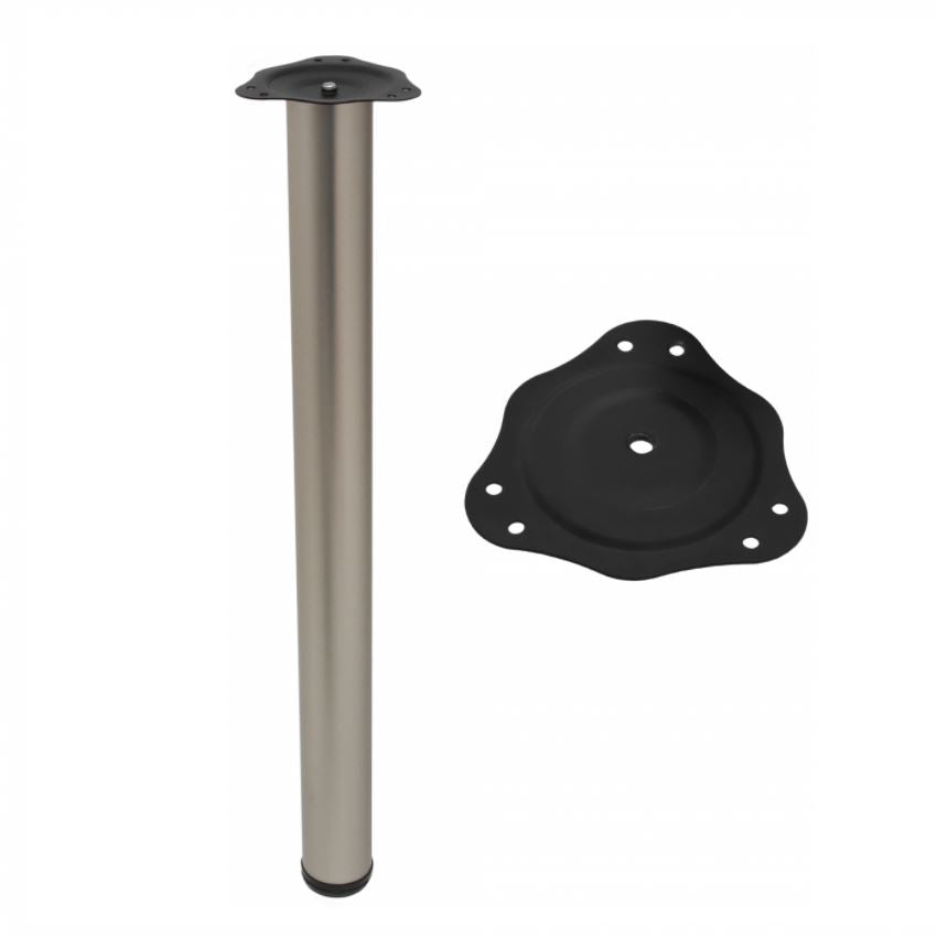 Pata de mueble ajustable de 710mm - Satinado – Furnica