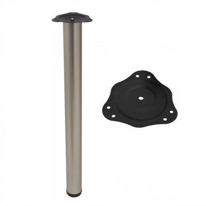 Pata de mueble ajustable de 710mm - Satinado – Furnica