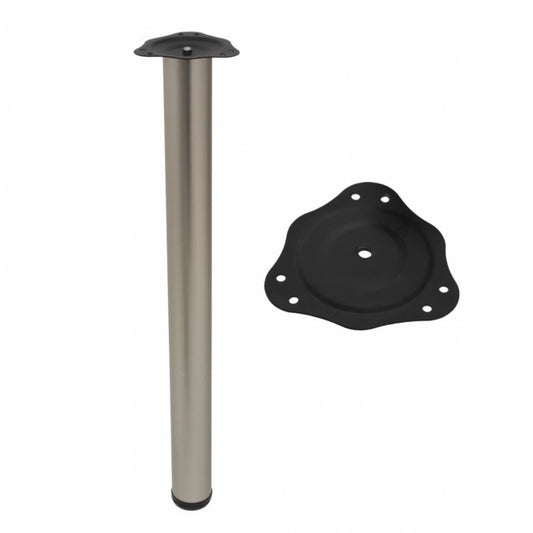Pata de mueble ajustable de 710mm - Satinado – Furnica