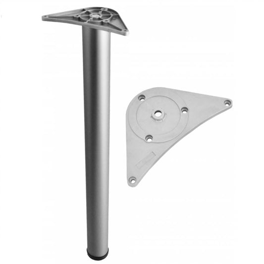 Pata de mueble ajustable de 820 mm - Placa de montaje de ZnAl - Aluminio – Furnica