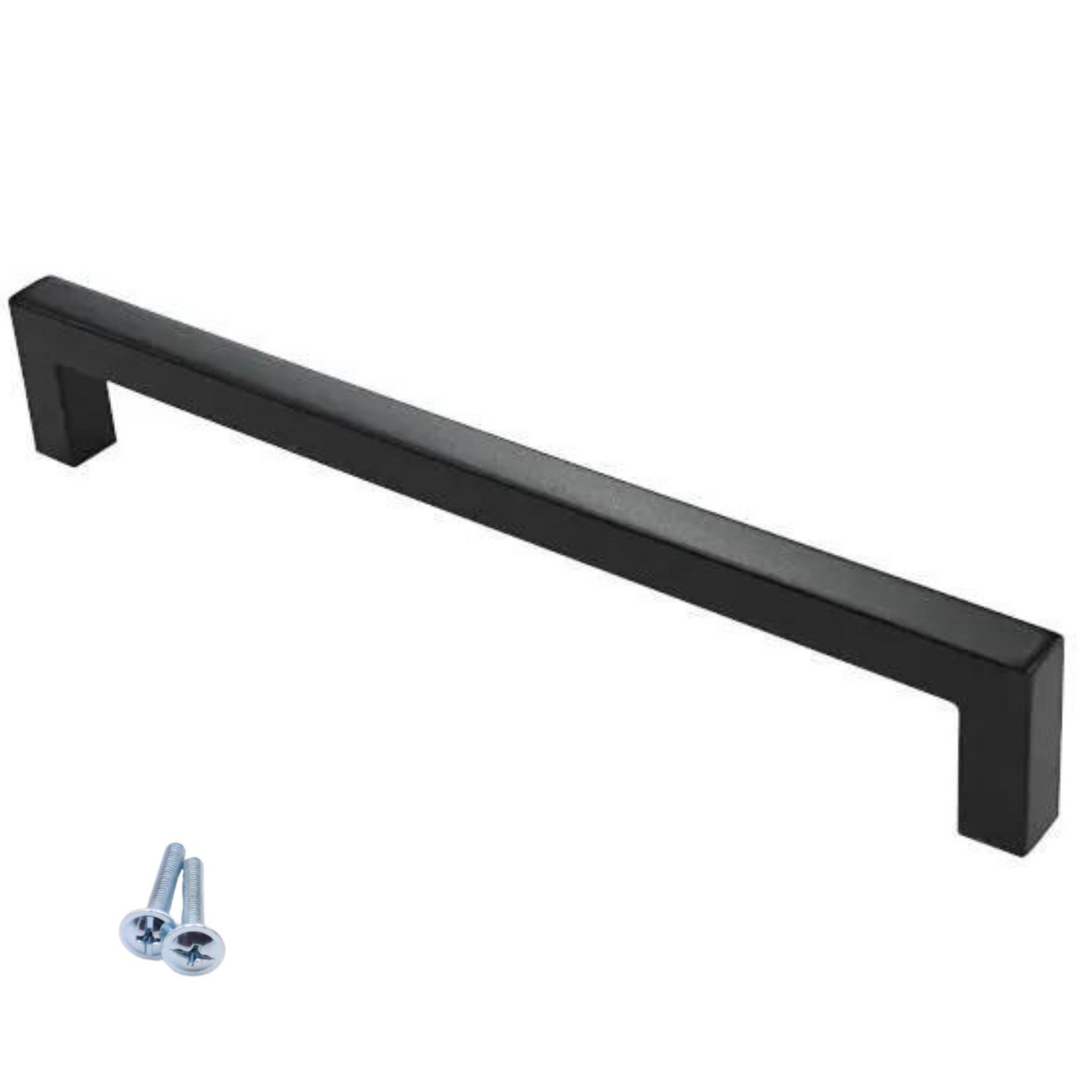 MODERNO - Tirador de muebles de 128 mm - Negro mate – Furnica