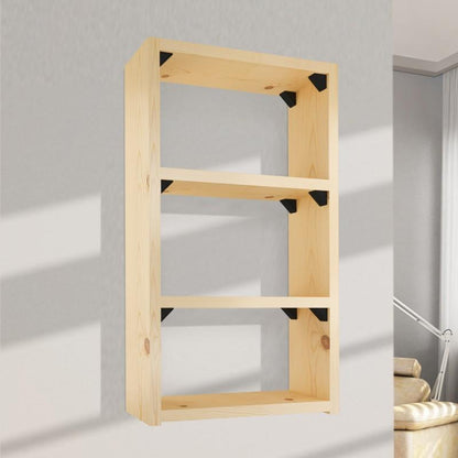 Soportes de esquina para gabinetes de plástico - Negro - 200 piezas (4) – Furnica