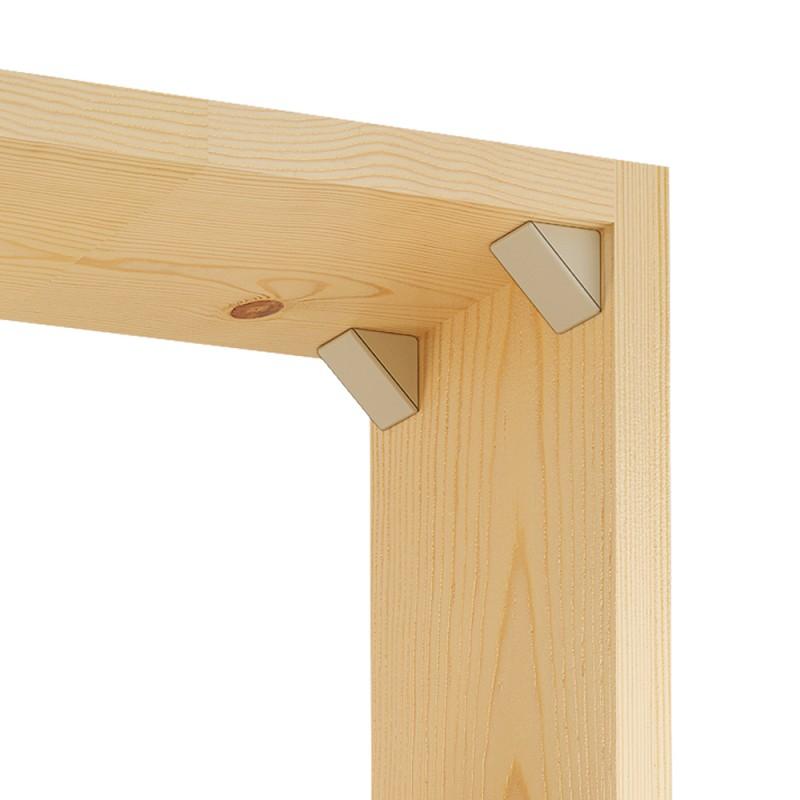 Soportes de esquina para gabinetes de plástico - Crema 500 piezas (3) – Furnica