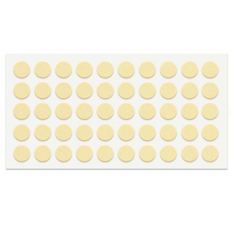 Topes para puertas de armario - autoadhesivos - 10mm - Beige - 50 piezas – Furnica