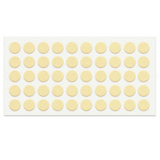 Topes para puertas de armario - autoadhesivos - 10mm - Beige - 50 piezas