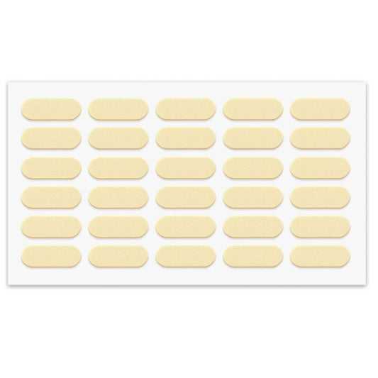 Tope de puerta de armario - autoadhesivo - 8x22mm - Beige - 30 piezas – Furnica