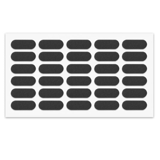 Tope de puerta de armario - autoadhesivo - 8x22mm - Negro - 30 piezas – Furnica