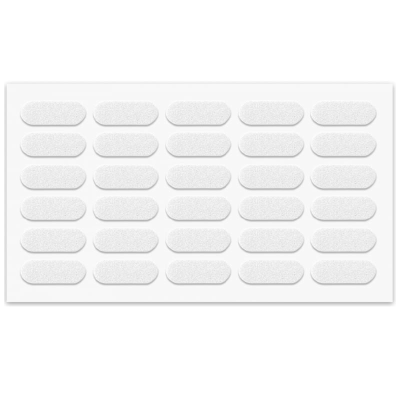 Tope de puerta de armario - autoadhesivo - 8x22mm - Blanco - 30 piezas – Furnica