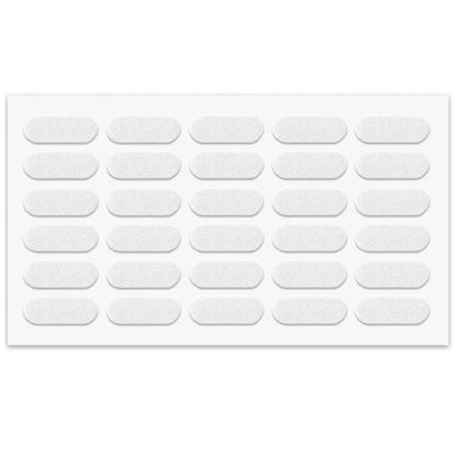 Tope de puerta de armario - autoadhesivo - 8x22mm - Blanco - 30 piezas – Furnica