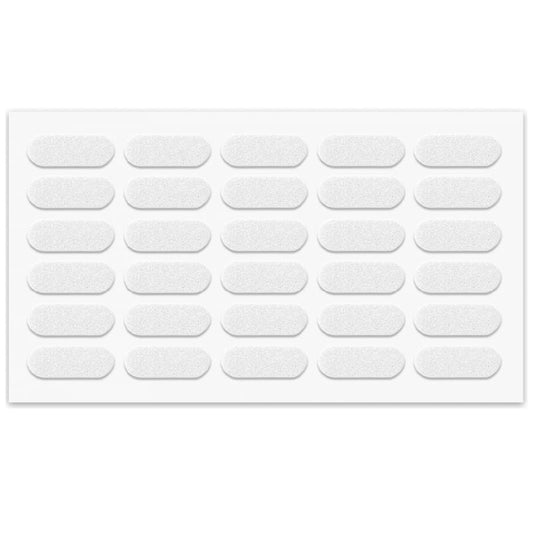 Tope de puerta de armario - autoadhesivo - 8x22mm - Blanco - 30 piezas – Furnica