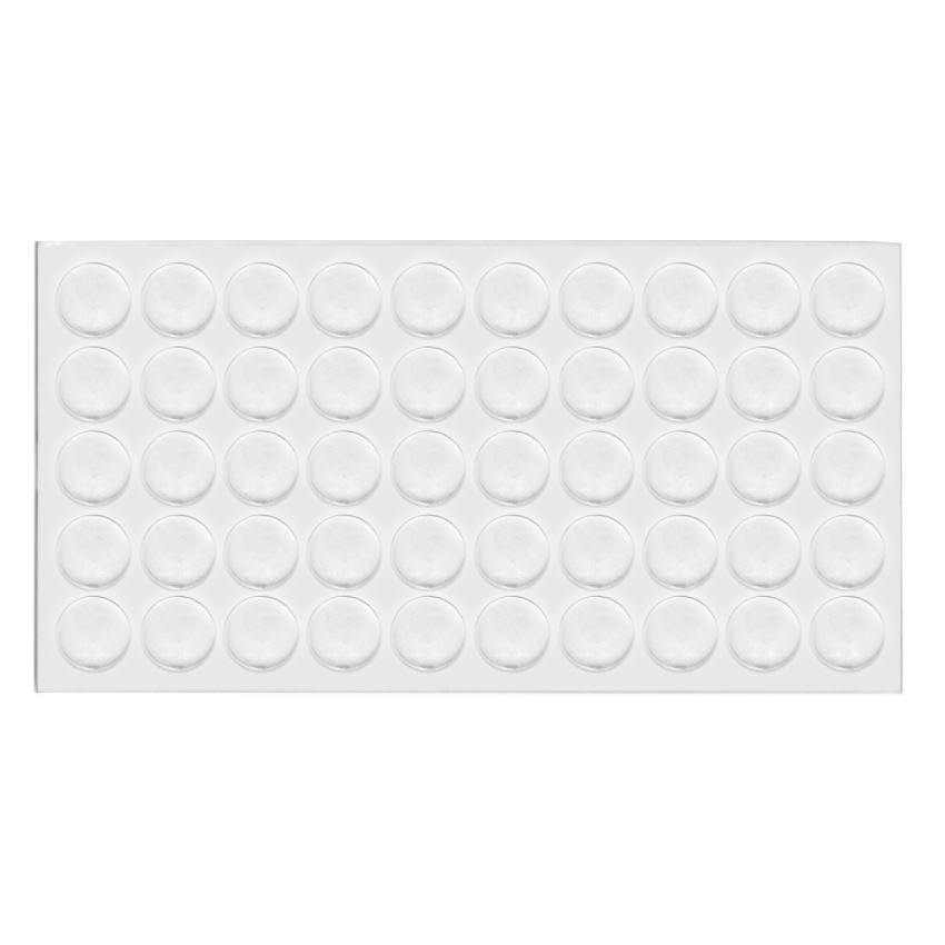 Tope de puerta de armario - silicona autoadhesiva 10x2mm - 50 piezas – Furnica