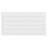 Tope de puerta de armario - silicona autoadhesiva 10x2mm - 50 piezas