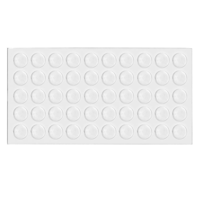 Tope de puerta de armario - silicona autoadhesiva de 9x2mm - 50 piezas – Furnica
