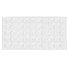 Tope de puerta de armario - silicona autoadhesiva de 9x2mm - 50 piezas