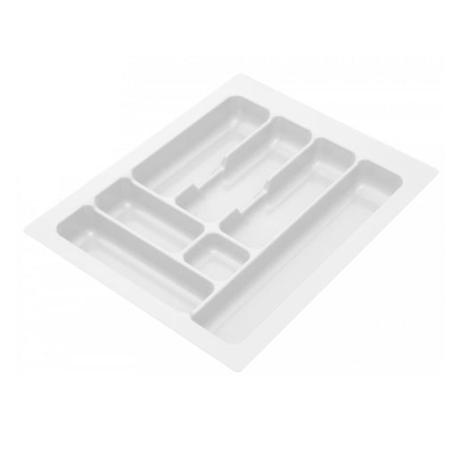 Bandeja de cubiertos para cajón, ancho del gabinete: 450 mm, profundidad: 490 mm - Blanco – Furnica
