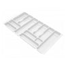 Bandeja para cubiertos para cajón, ancho del gabinete: 800 mm, profundidad: 430 mm - Blanco