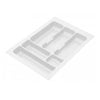 Bandeja de cubiertos para cajón, anchos de gabinete: 300-1000mm, profundidad: 490mm - Blanco