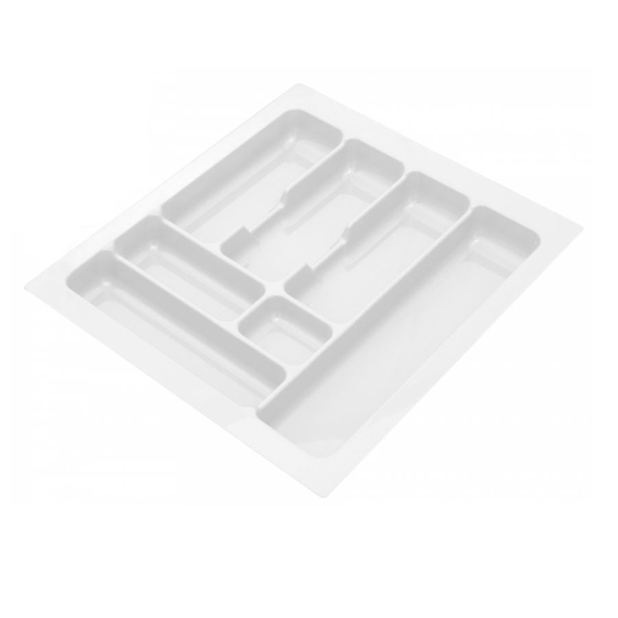 Bandeja de cubiertos para cajón, anchos de gabinete: 300-1000mm, profundidad: 490mm - Blanco