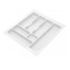 Bandeja de cubiertos para cajón, anchos de gabinete: 300-1000mm, profundidad: 490mm - Blanco