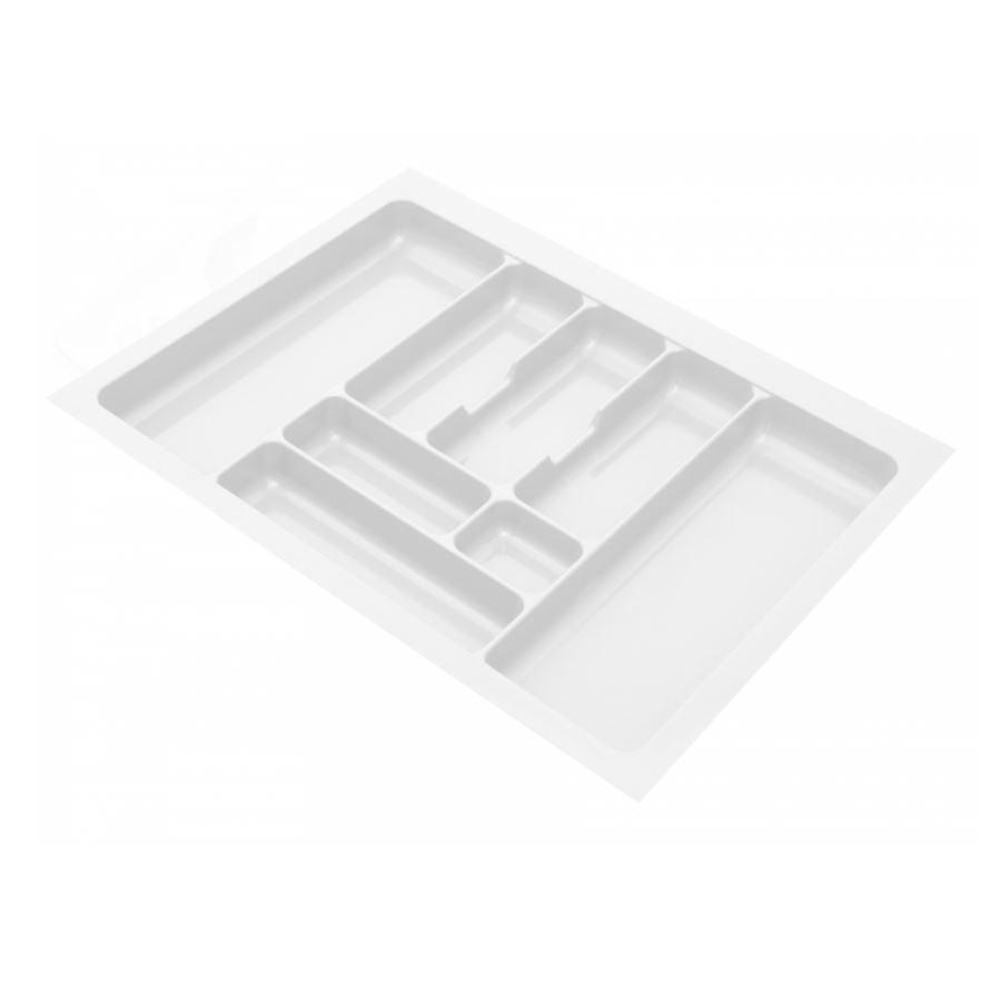 Bandeja de cubiertos para cajón, anchos de gabinete: 300-1000mm, profundidad: 490mm - Blanco