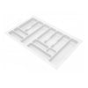 Bandeja de cubiertos para cajón, anchos de gabinete: 300-1000mm, profundidad: 490mm - Blanco