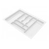 Bandeja de cubiertos para cajón, anchos de gabinete: 300-1000mm, profundidad: 490mm - Blanco