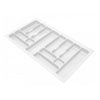 Bandeja de cubiertos para cajón, anchos de gabinete: 300-1000mm, profundidad: 490mm - Blanco