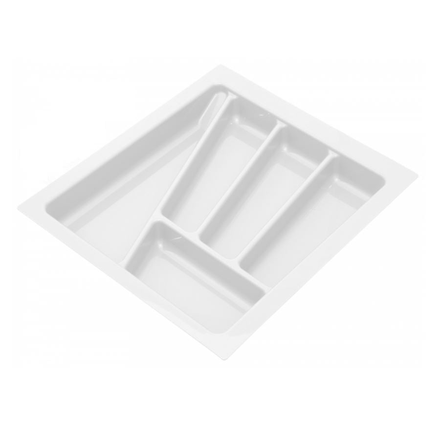 Bandeja para cubiertos para cajón, anchos de gabinete: 300-900mm, profundidad: 430mm - Blanco