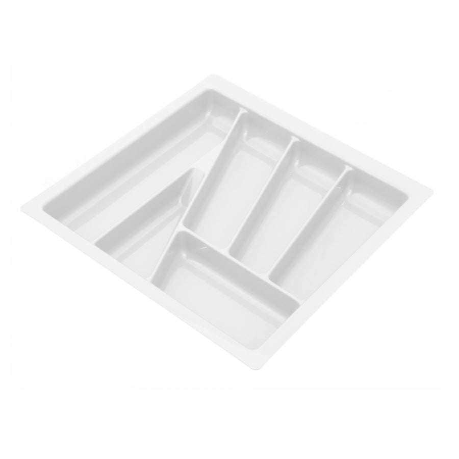 Bandeja para cubiertos para cajón, anchos de gabinete: 300-900mm, profundidad: 430mm - Blanco