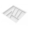 Bandeja para cubiertos para cajón, anchos de gabinete: 300-900mm, profundidad: 430mm - Blanco
