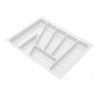 Bandeja para cubiertos para cajón, anchos de gabinete: 300-900mm, profundidad: 430mm - Blanco