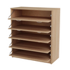 JULIA - Zapatero - Almacenamiento de 5 niveles - Roble Sonoma H85cm W74cm D35cm