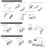 Conjunto de sistema de cierre suave para cajones, ALTO, H: 185mm, Plateado