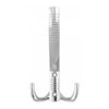 Percha triple para batas - Cromo WP05