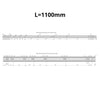 Corredores de cajón con rodamientos de bolas de 1100 mm - H53 (lado derecho e izquierdo)