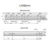 Corredores de cajón de rodamiento de bolas de 250 mm - H45 (lado derecho e izquierdo)