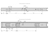 Corredores de cajón con rodamientos de bolas de 300 mm - H35 (lado derecho e izquierdo)