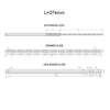 Corredores de cajón con rodamientos de bolas de 374 mm - H17 (lado derecho e izquierdo)