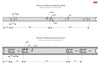 Corredores de cajón con rodamientos de bolas de 450 mm - H35 (lado derecho e izquierdo)