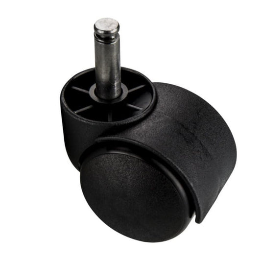 Rueda giratoria de plástico para muebles con pasador de montaje de 10 mm - Ø50 mm – Furnica