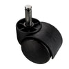 Rueda giratoria de plástico para muebles con pasador de montaje de 10 mm - Ø50 mm