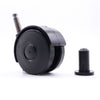 Rueda giratoria de plástico para muebles con pasador de montaje de 8 mm y funda - Ø55 mm