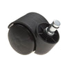 Rueda giratoria de plástico para muebles con pasador de montaje Ø50mm